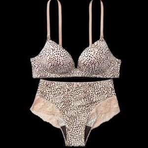 Victorias Secret Supersoft Body Maternity SET Nursing Wireless bra & Shortie NEW